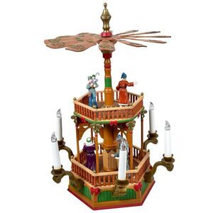 Vintage Avon A Christmas Carol Lighted Musical Turning Electric Windmill w/ Box